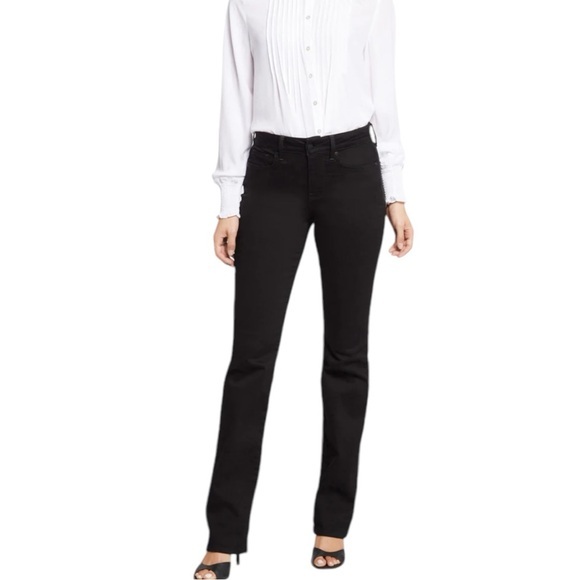 NYDJ Denim - NYDJ Marilyn Straight Women's Jeans in Black - Size 10, see notes